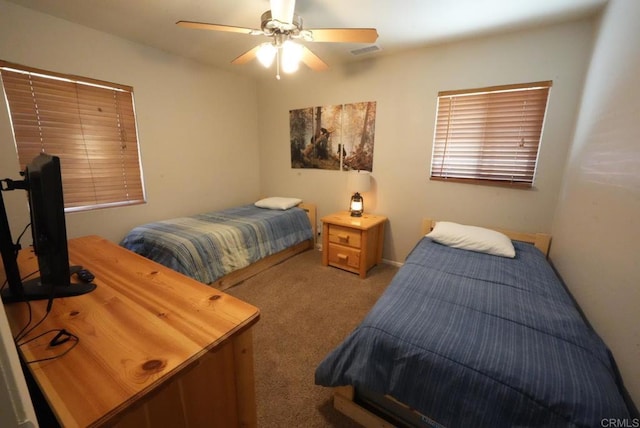 39414 Ruby Ln, Big Bear Lake, CA 92315 - carpeted bedroom with ceiling fan