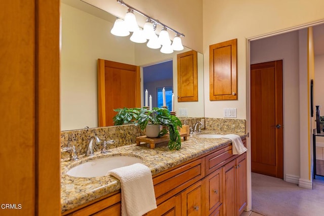 bathroom with vanity