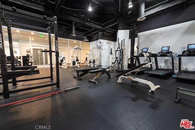 view of exercise room