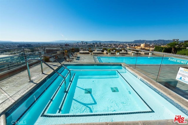 view of pool