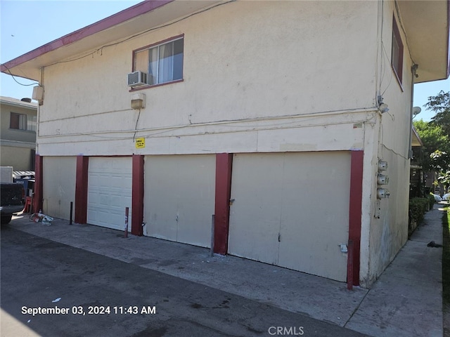 garage featuring cooling unit