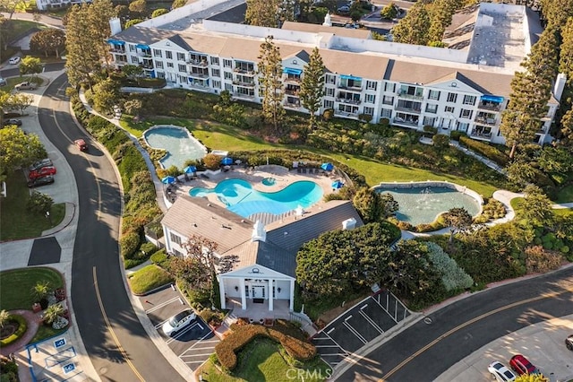 260 Cagney Ln Unit 105, Newport Beach, CA 92663 - bird's eye view of a pool and apartment complex / building