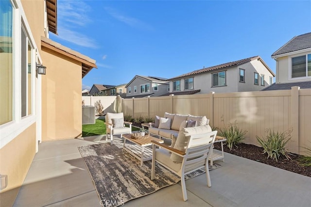 view of patio / terrace with outdoor lounge area