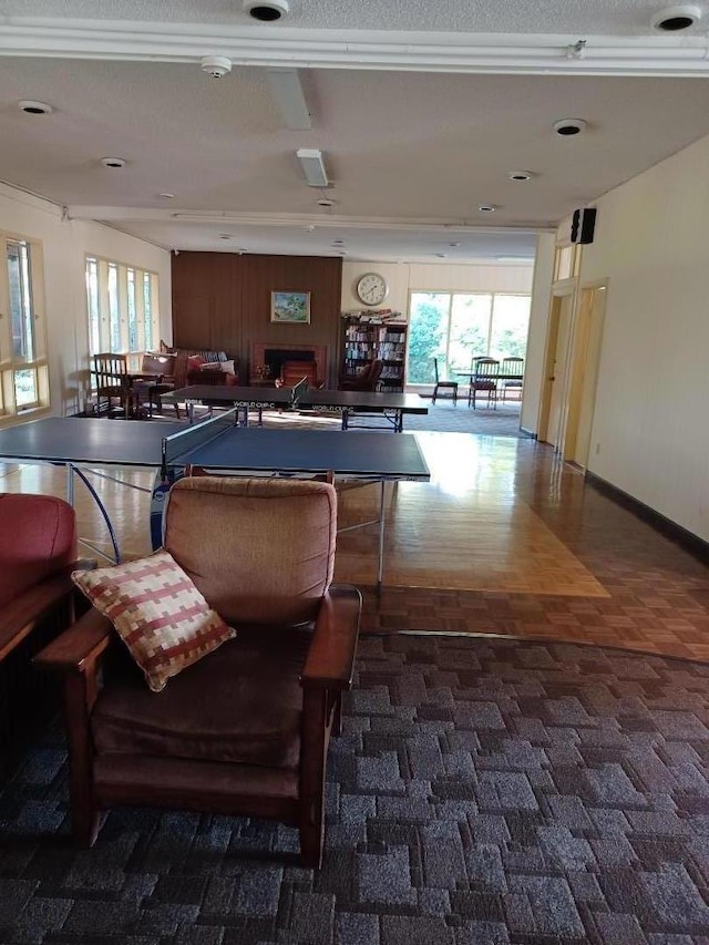 recreation room with pool table