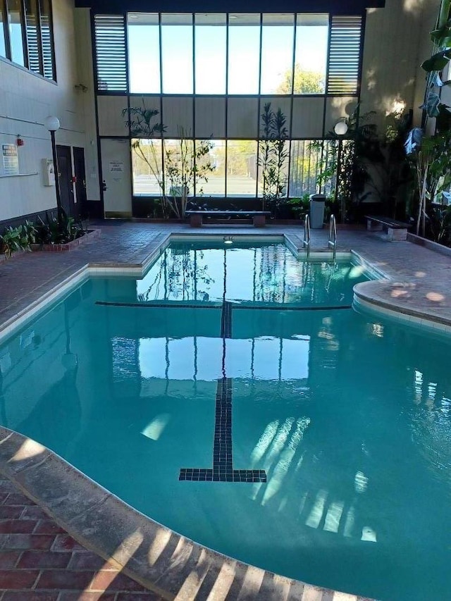 view of pool with sink