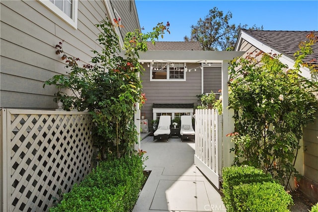 exterior space featuring french doors