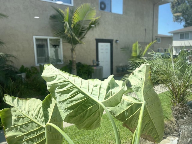 view of property exterior with central air condition unit