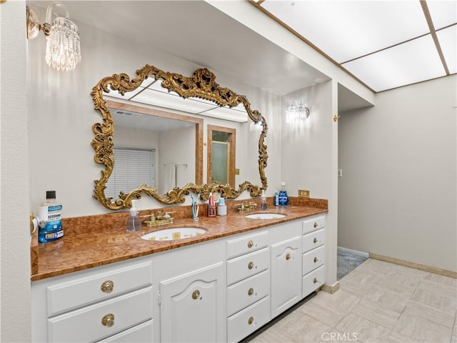 bathroom featuring vanity