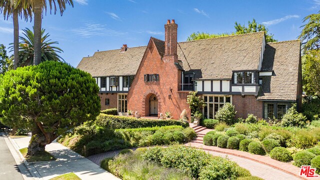 view of tudor-style house