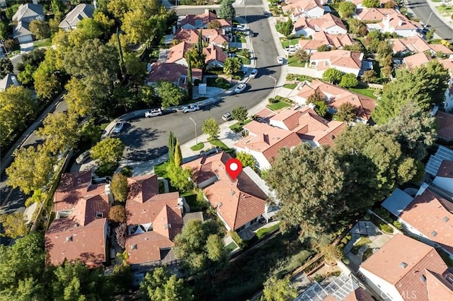 drone / aerial view featuring a residential view