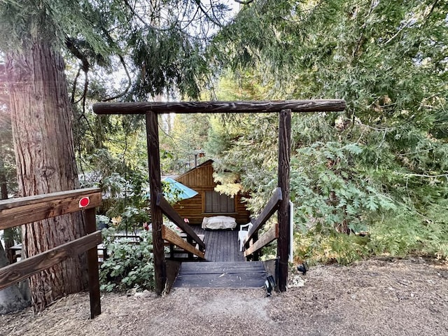 view of wooden terrace