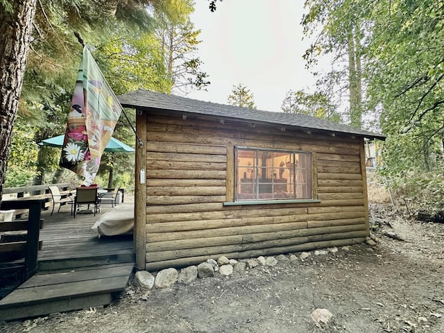 view of outbuilding