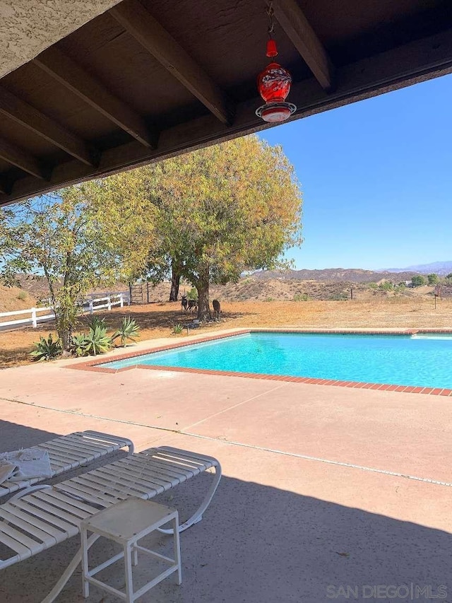 view of pool with a patio area