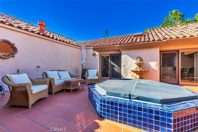 view of patio with outdoor lounge area