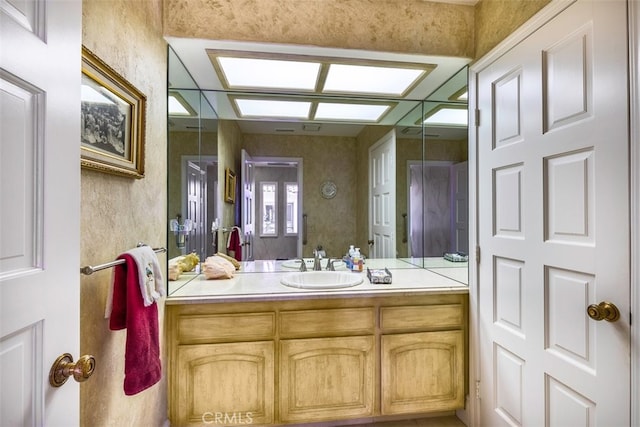 bathroom with vanity