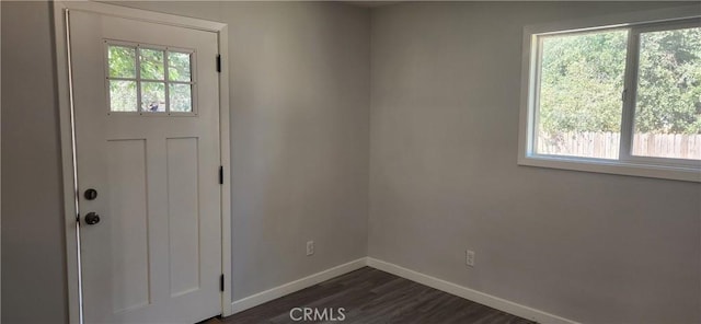 3590 Redwood St, Clearlake, CA 95422 - entrance foyer featuring plenty of natural light and dark wood-type flooring
