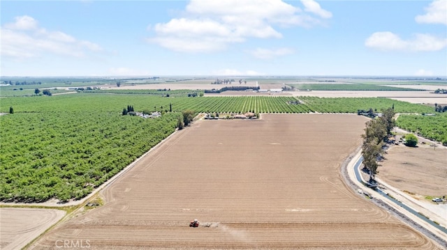 aerial view featuring a rural view