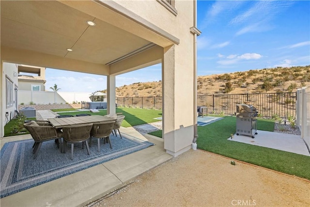 view of patio / terrace featuring cooling unit