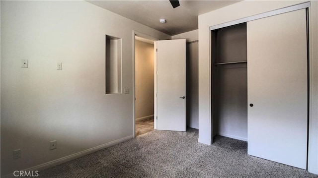 56925 Hidden Gold Ct, Yucca Valley, CA 92284 - unfurnished bedroom featuring carpet and a closet