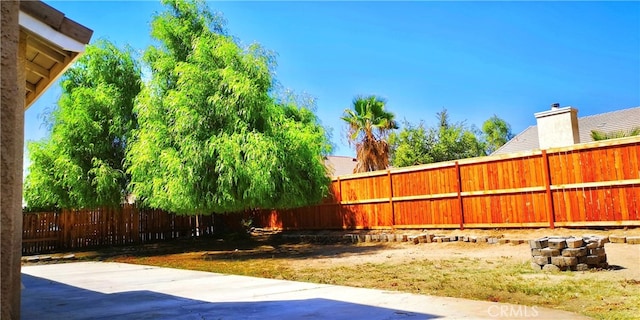 view of yard featuring a patio