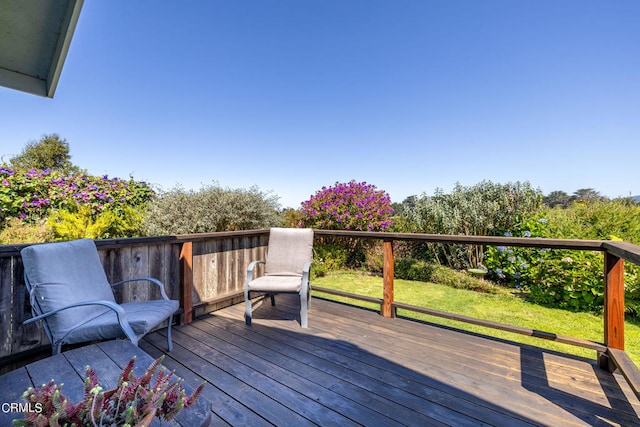 view of wooden terrace