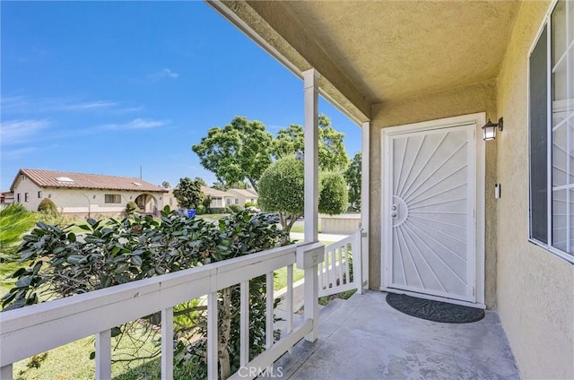 view of balcony