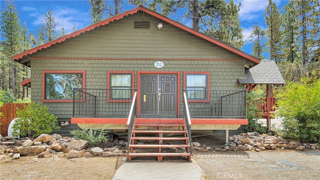 view of front of home