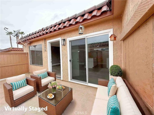 view of patio / terrace featuring outdoor lounge area