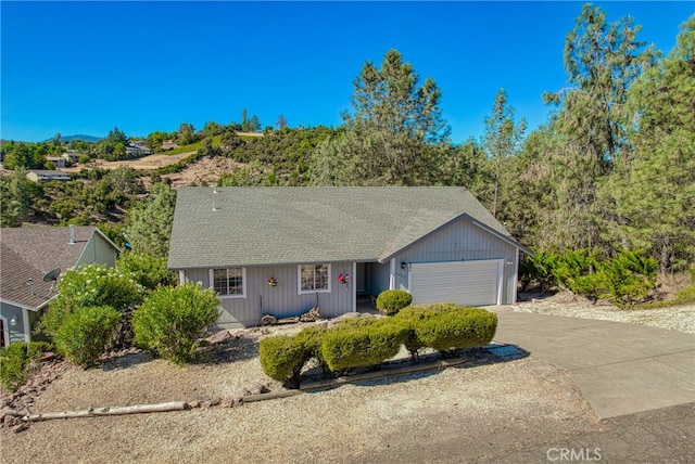 ranch-style house with a garage