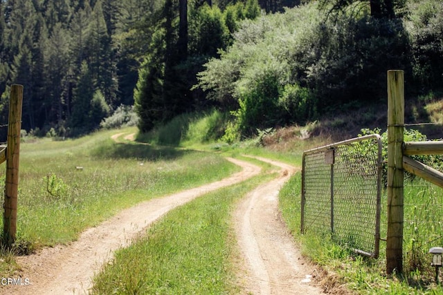 view of road