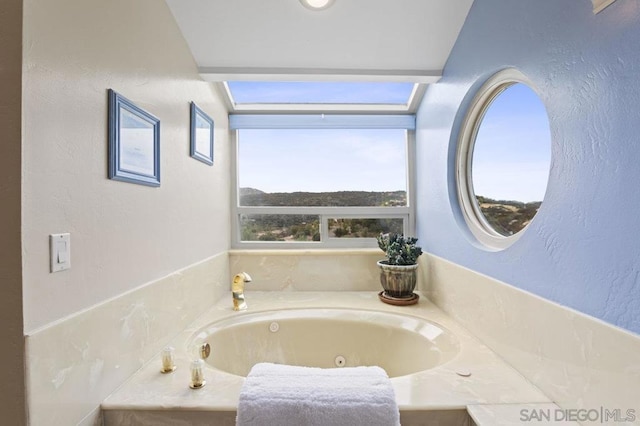 bathroom featuring a bathing tub