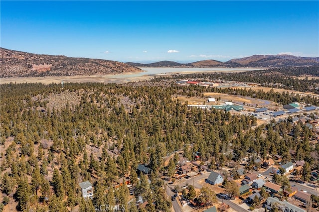 aerial view featuring a mountain view