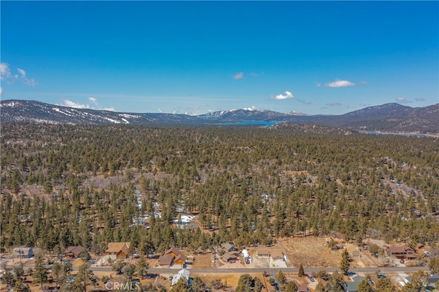 aerial view featuring a mountain view