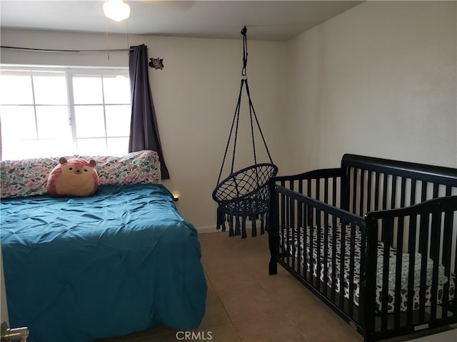 view of tiled bedroom