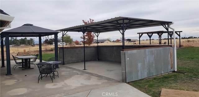 11710 Paskenta Rd, Red Bluff, CA 96080 - view of patio / terrace featuring a gazebo