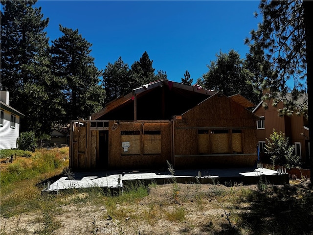 view of rear view of property