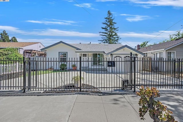 view of front of house featuring a garage