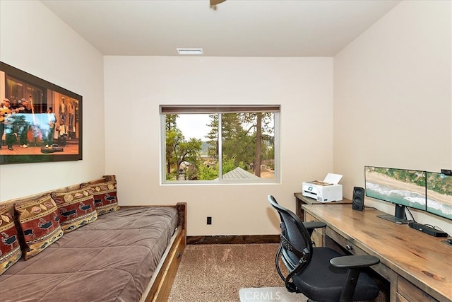 bedroom featuring carpet flooring