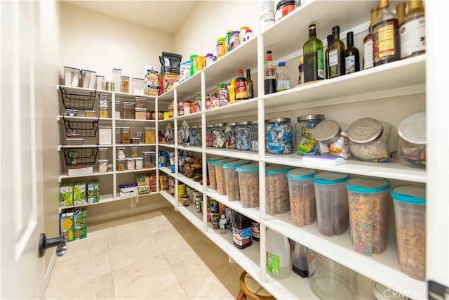 view of pantry