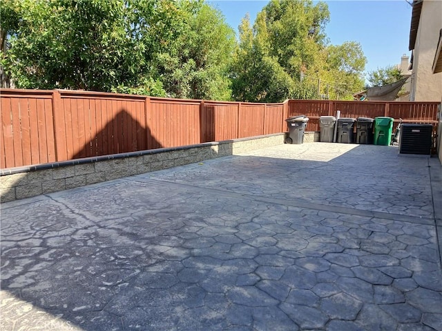 view of patio with cooling unit