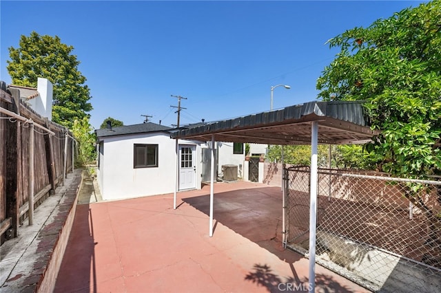 view of patio with cooling unit