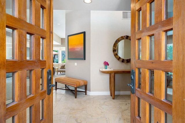 view of entrance foyer