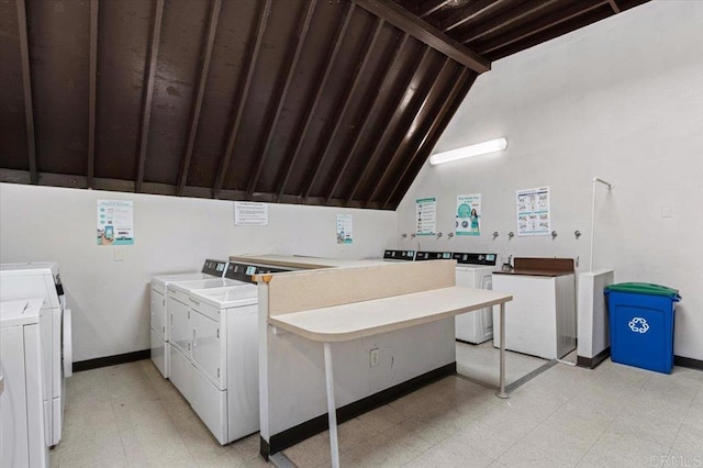 laundry room featuring independent washer and dryer