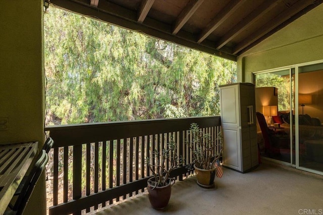 view of balcony