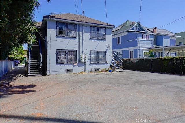 view of rear view of property