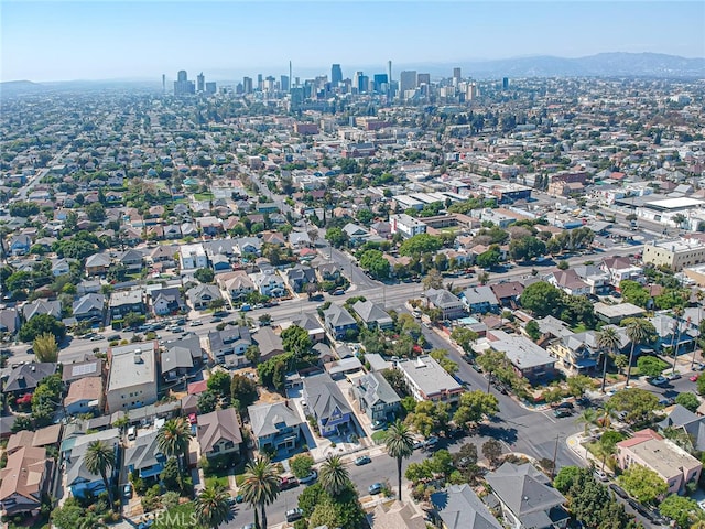 aerial view featuring a mountain view