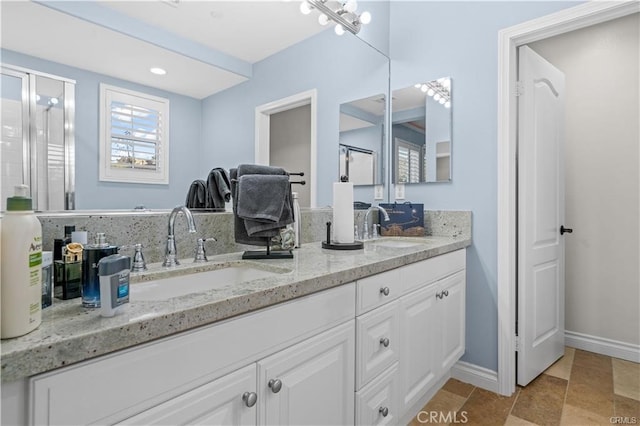 bathroom featuring vanity