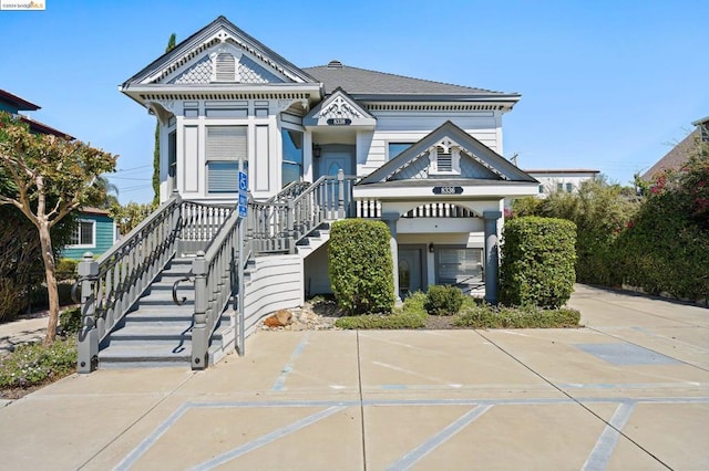 view of victorian home