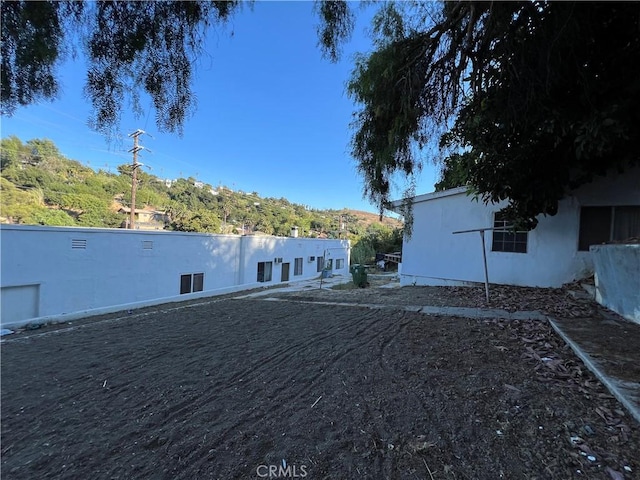 exterior space with a mountain view