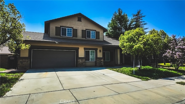 view of front of home featuring a garage